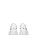 Alexander Mc Queen Gift Idea Sneakers Kids Men Leather White/Black