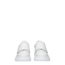 Alexander Mc Queen Gift Idea Sneakers Kids Men Leather White/Light Blue