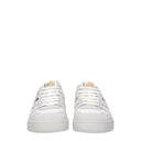 Lanvin Sneakers Clay Women's Fabric White/Gold
