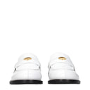 Miu Miu Women's White Leather Loafers