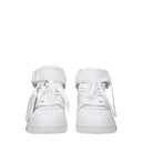 Off White Damskie trampki z białej skóry
