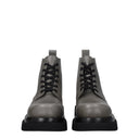 Bottega Veneta Men's Boots Gray/Asphalt Leather