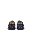 Bottega Veneta Men's Moccasins Monsieur Blue/Dark Blue Leather