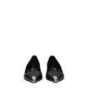 Alexander Mc Queen Women's Black Leather Décolleté