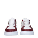 Alexander Mc Queen Men's Sneakers Leather White/Burgundy