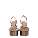 Salvatore Ferragamo Sabina Women's Sandals Beige/Amaretto Satin