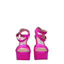 Jimmy Choo Gaia Women's Sandals Satin Fuchsia