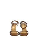 Palm Angels Women's Sandals Leather Gold/Dark Gold