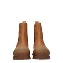 Stella Mc Cartney Women's Vibram Boots Eco Leather Brown/Biscuit