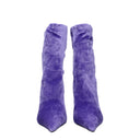 Balenciaga Women's Boots Velvet Purple/Lilac