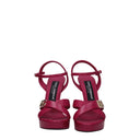 Dolce&Gabbana Women's Sandals Fuchsia/Hibiscus Leather