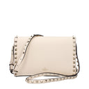 Valentino Garavani Women's Rockstud Crossbody Bag Beige/Ivory Light Leather