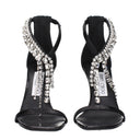 Sandały damskie Jimmy Choo Verity w kolorze czarnym, skórzane