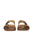 Balenciaga Sunday Sandals And Clogs Women's Brown Suede