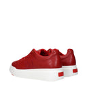 Max Mara Women's Sneakers Red Leather