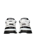 Versace Women's Sneakers White/Black Leather