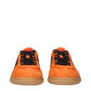 Valentino Garavani Men's Orange Fabric Sneakers