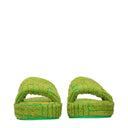 Bottega Veneta Women's Fabric Slippers And Clogs Green/Parakeet