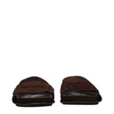 Jacquemus Damens Clogs und Pantoletten Wildleder Braun/Dunkelbraun