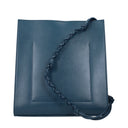 Jil Sander Tangle Umhängetasche Damens Leder Blau/Meer
