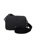 Gucci Men's Jumbo Crossbody Bag Black Leather