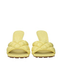 Bottega Veneta Femmes Sandales Cuir Jaune/Citron