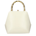 Jil Sander Handtasche Goji Damen Leder Beige/Eierschale
