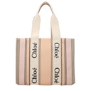 Chloé Women's Shoulder Bags Fabric Pink/Cement