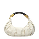 Balmain Handbags Women Leather Beige/Cream