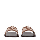 Valentino Garavani Women's Slides And Clogs Beige/Brown Fabric