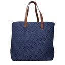 Fendi Men's Shoulder Bags Blue/Hazelnut Fabric