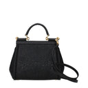 Dolce&Gabbana Women's Sicily Leather Handbags Black