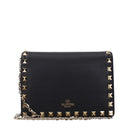 Valentino Garavani Women's Rockstud Leather Crossbody Bag Black