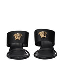 Versace Damens Sandalen aus schwarzem Leder
