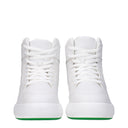 Bottega Veneta Men's Tennis Sneakers White/Parakeet Leather