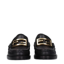 Fendi Damess Mocassins zwart leer