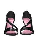 Balmain Women's Sandals Glossy Black