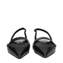 Max Mara Mujers Sandalias de Cuero Negras
