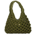 Hibourama Vannifique Sac à Main Femme Strass Vert/Kaki