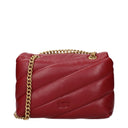 Pinko Love Borsa A Spalla Donna Pelle Rosso/Rosso Scuro