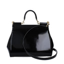Dolce&Gabbana Women's Sicily Glossy Black Handbags