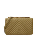 Pinko Crossbody Bags Love One Women Leather Green/Kangaroo