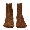 Bottega Veneta Women's Atomic Ankle Boots Suede Brown/Caramel