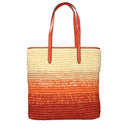 Michael Kors Women's Shoulder Bag Raffia Orange/Clay