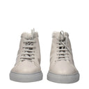 Eleventy Women's Boots Gray Leather