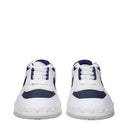 Valentino Garavani Hommes Baskets Blanc/Bleu Cuir