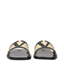 Valentino Garavani Men's Slides And Clogs Leather Beige/Black