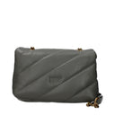Pinko Women's Love Puff Shoulder Bag Green Leather/Vetiver