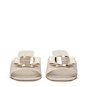 Salvatore Ferragamo Zelie Women's Sandals Beige/Mascarpone Leather