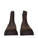 Moncler Hevea 첼시 부츠 남성 스웨이드 브라운/블랙